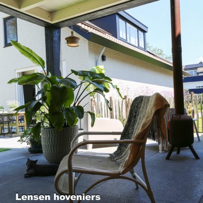 Relaxplek moderne achtertuin