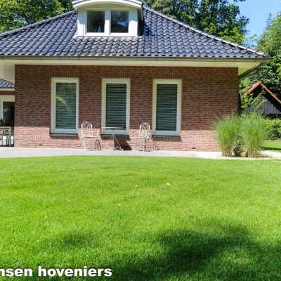 Landelijke tuin met gazon